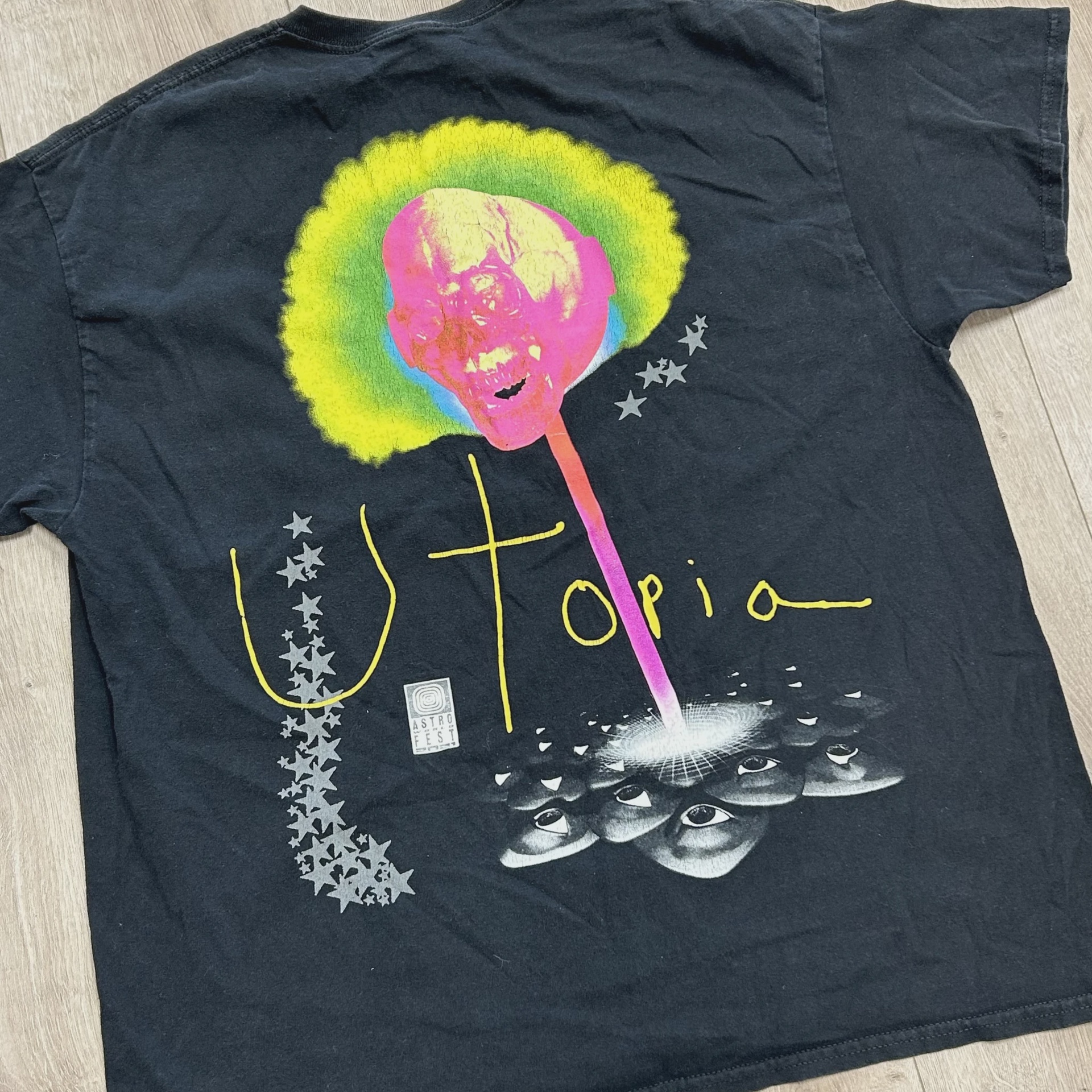 Cactus Jack by Travis Scott Lollipop Tee 'Black' • Pre-Owned [9791] 2