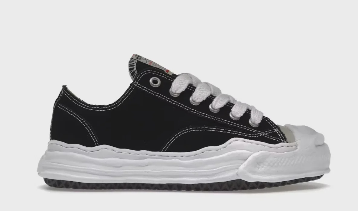 Maison Mihara Yasuhiro Maison Mihara Yasuhiro Hank OG Sole Canvas Low Black - Size US M 10