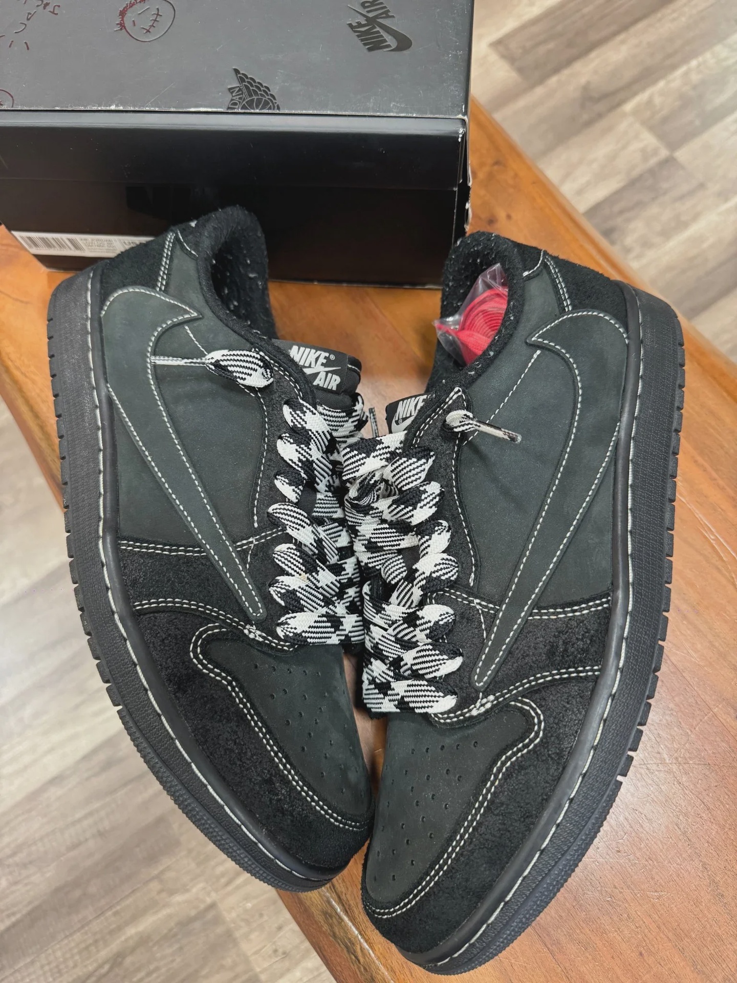 Jordan Jordan 1 Retro Low OG SP Travis Scott Black Phantom - Size US M 11