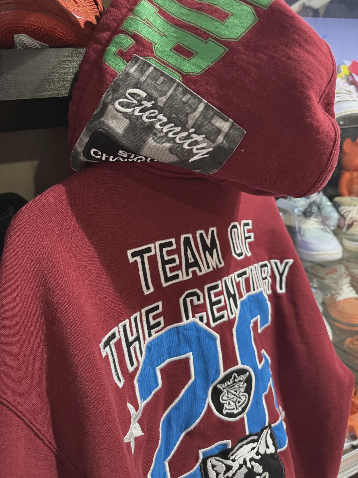 Supreme Warriors Appliqué Zip Up Red (size XL) • Brand New [6457] 3