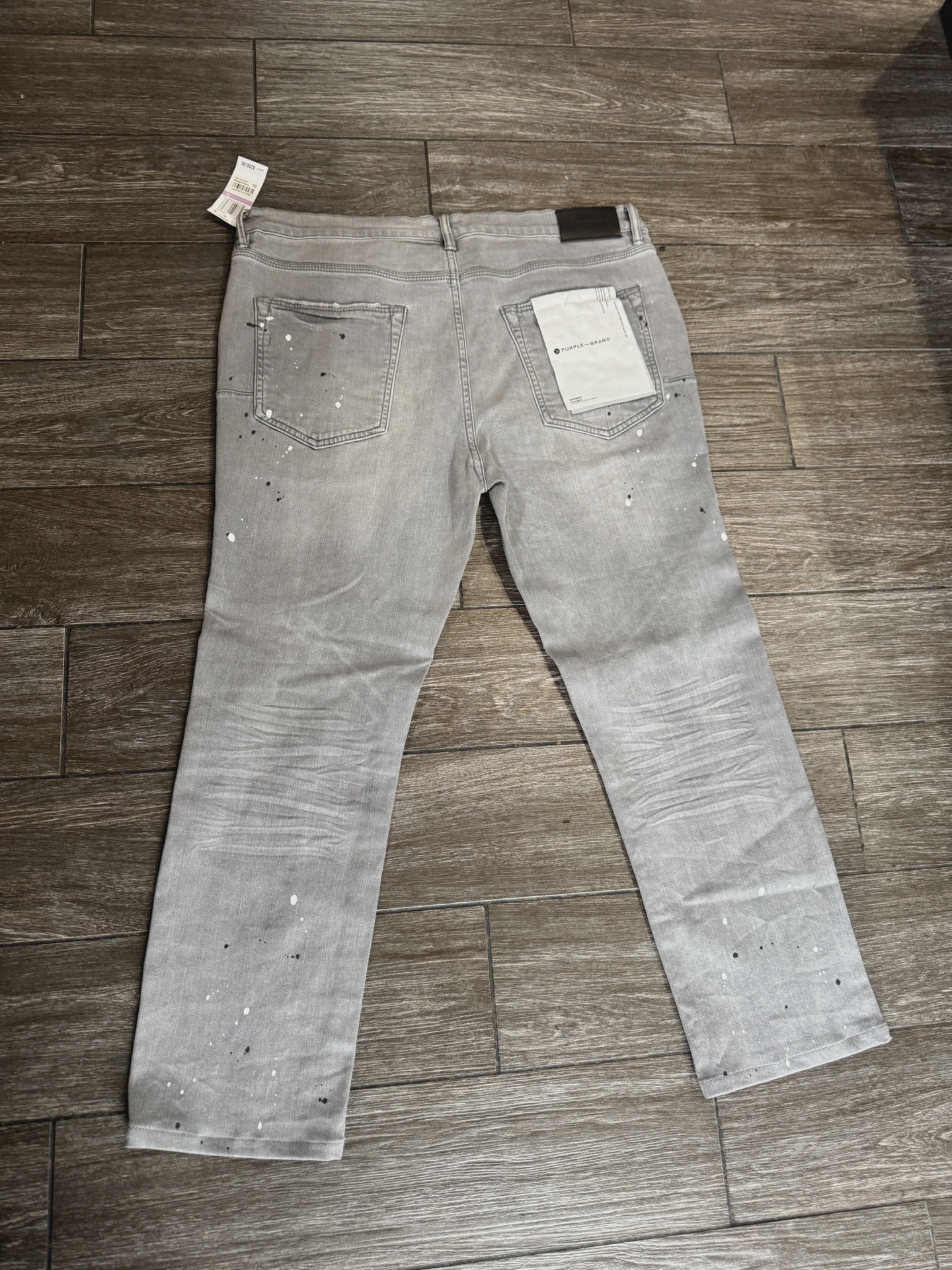 Purple  Grey Painted Jeans Sz 38 • Brand New [6729] - photo 2