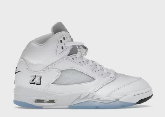 Air Jordan 5 Retro White Metallic (2026) • Brand New [7702]
