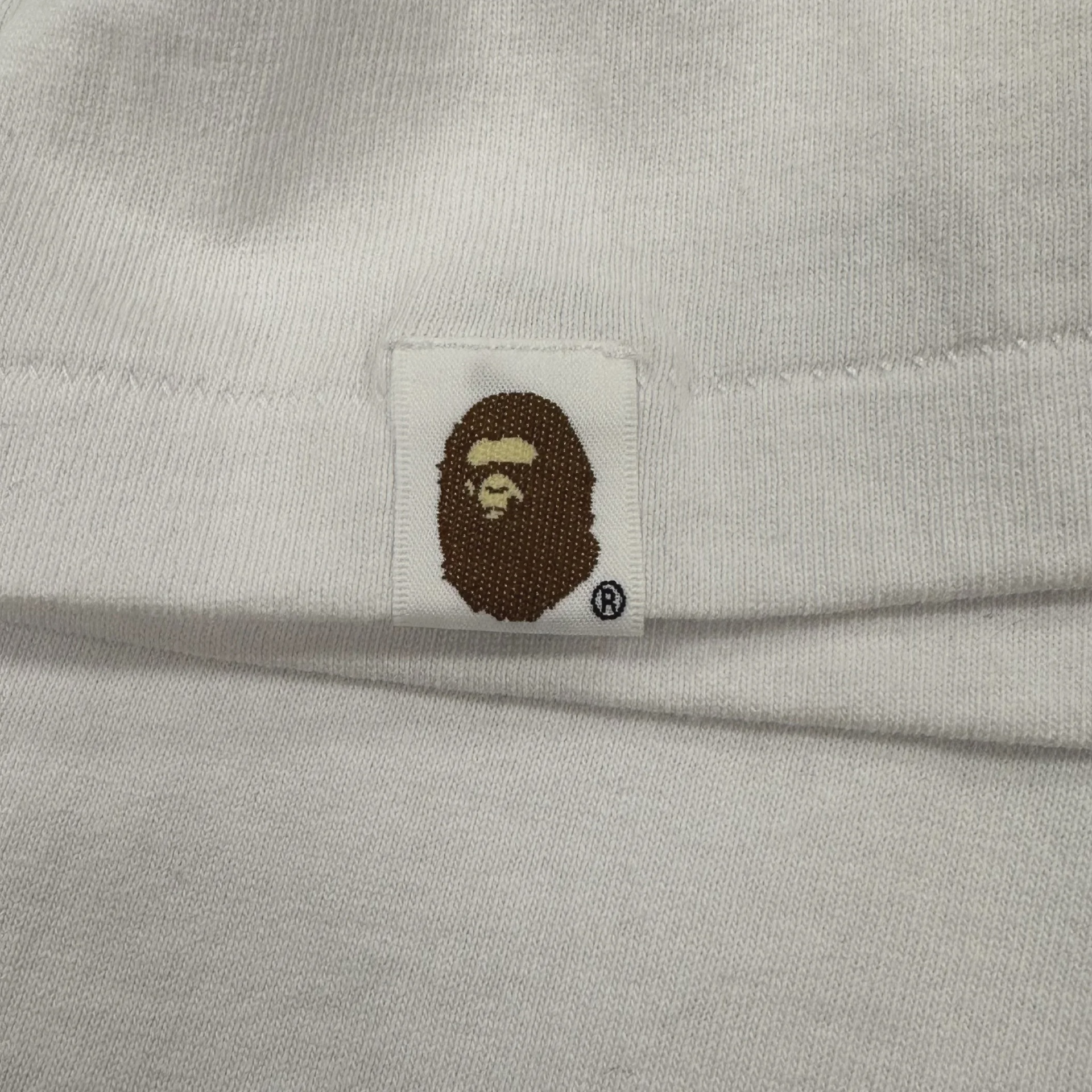 BAPE Check College Tee 'White/Red' • Pre-Owned [4478] - photo 7