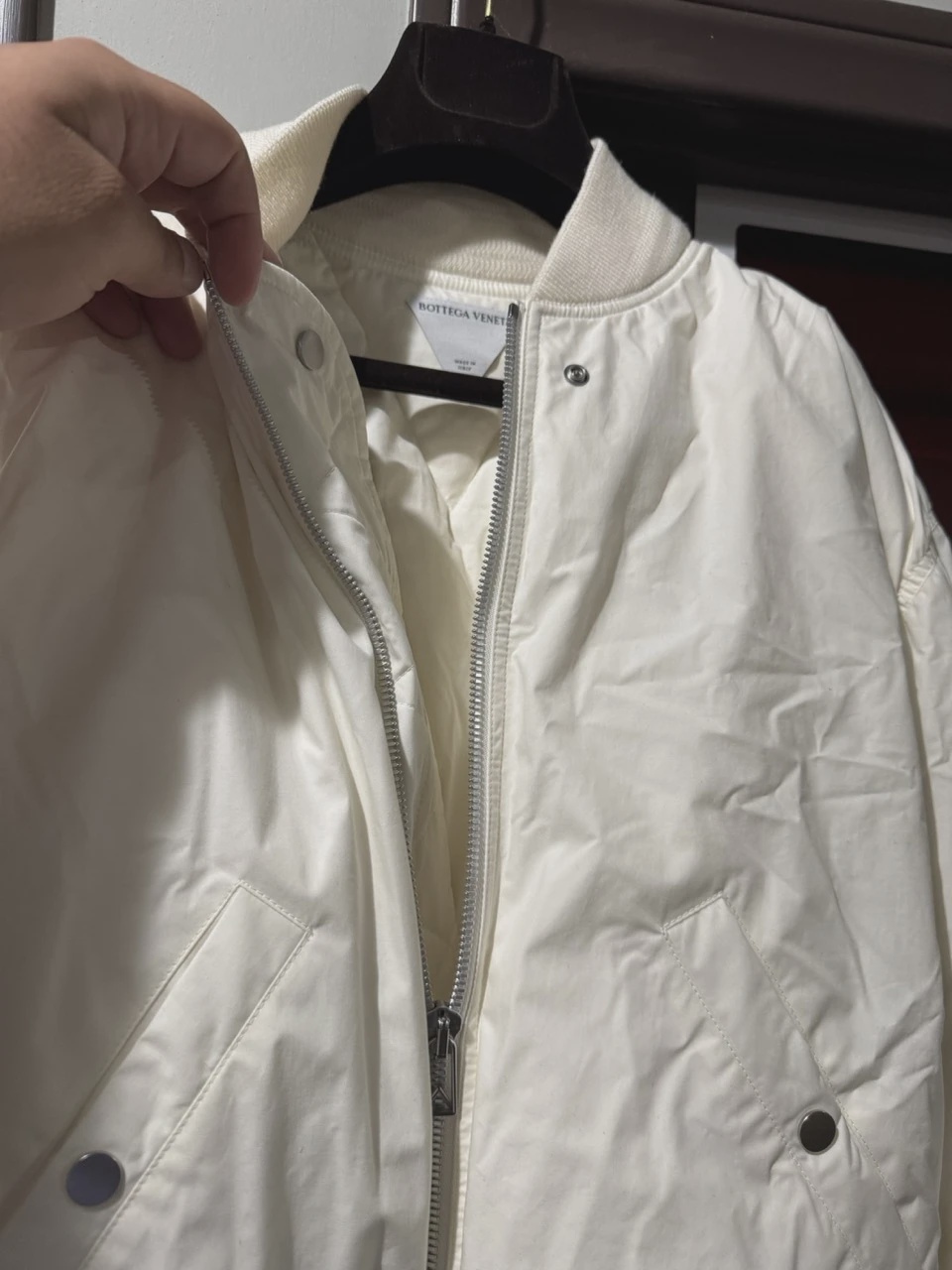 Bottega Venetta White bomber jacket  • Pre-Owned [7868] 2