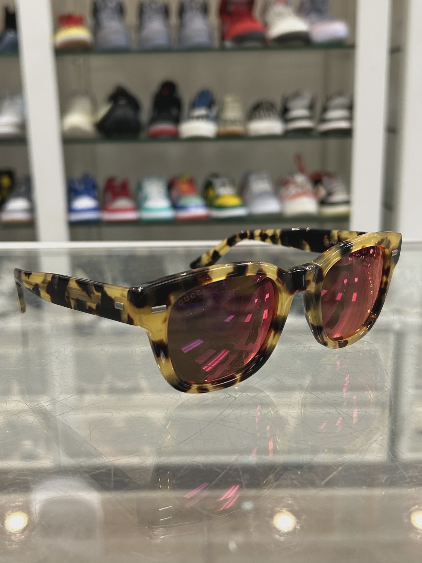 Gucci Carmel Camo Sunglasses • Pre-Owned [4827]