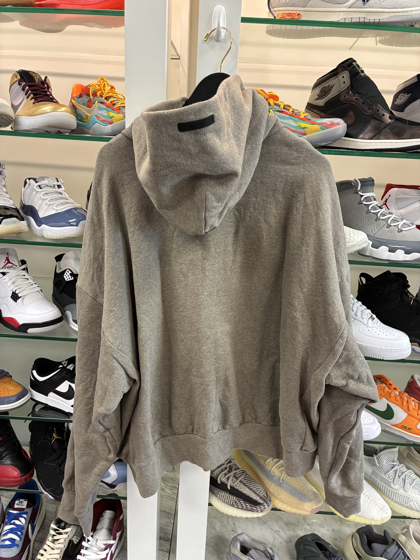 Fear of God Essentials Heather Grey Heavy Fleece Vintage Hoodie - Pre-Owned 2