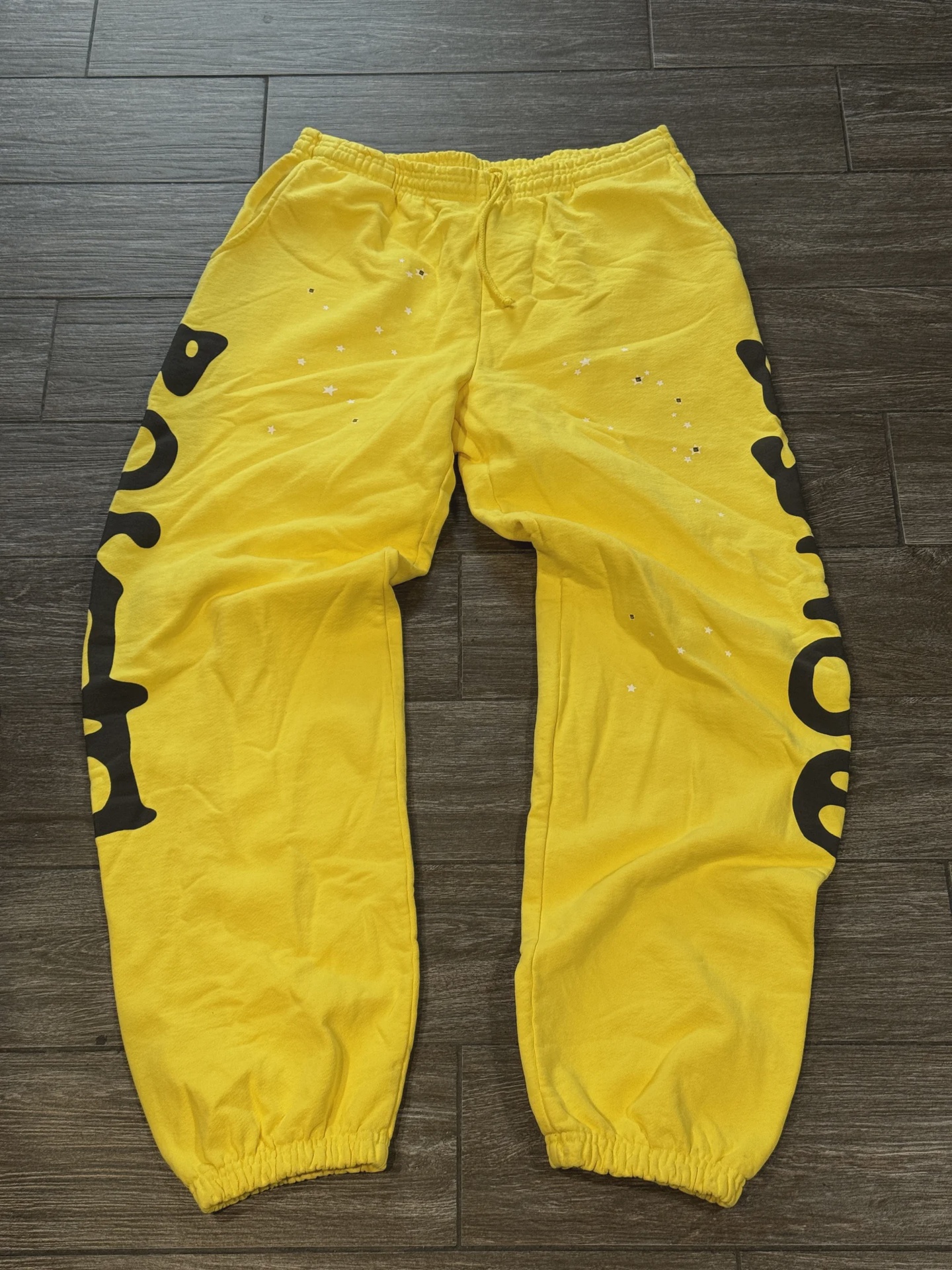 Sp5der Sp5der Yellow Sweatpants XL - Size XL