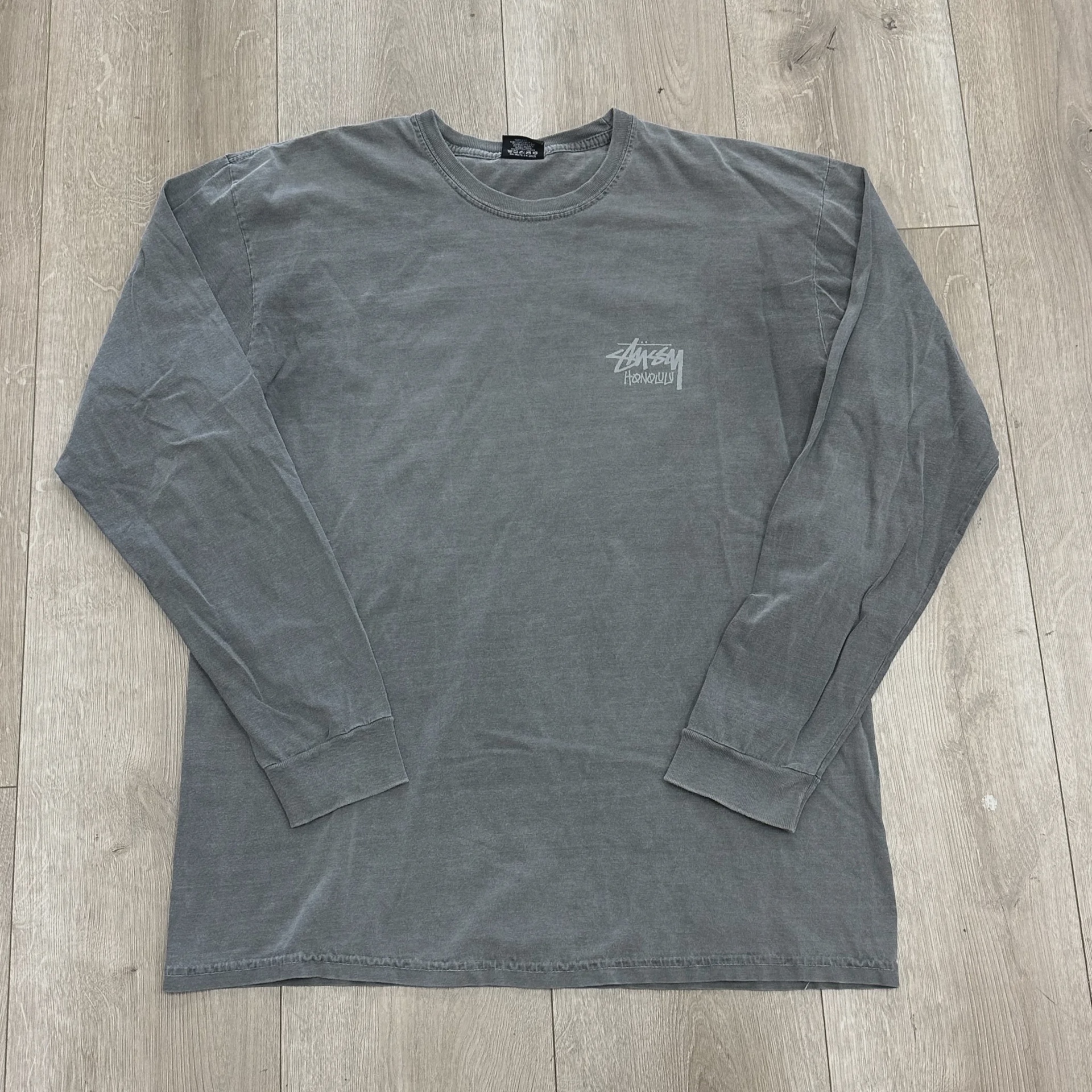 Stussy Stussy Honolulu Grey Long Sleeve - Size L