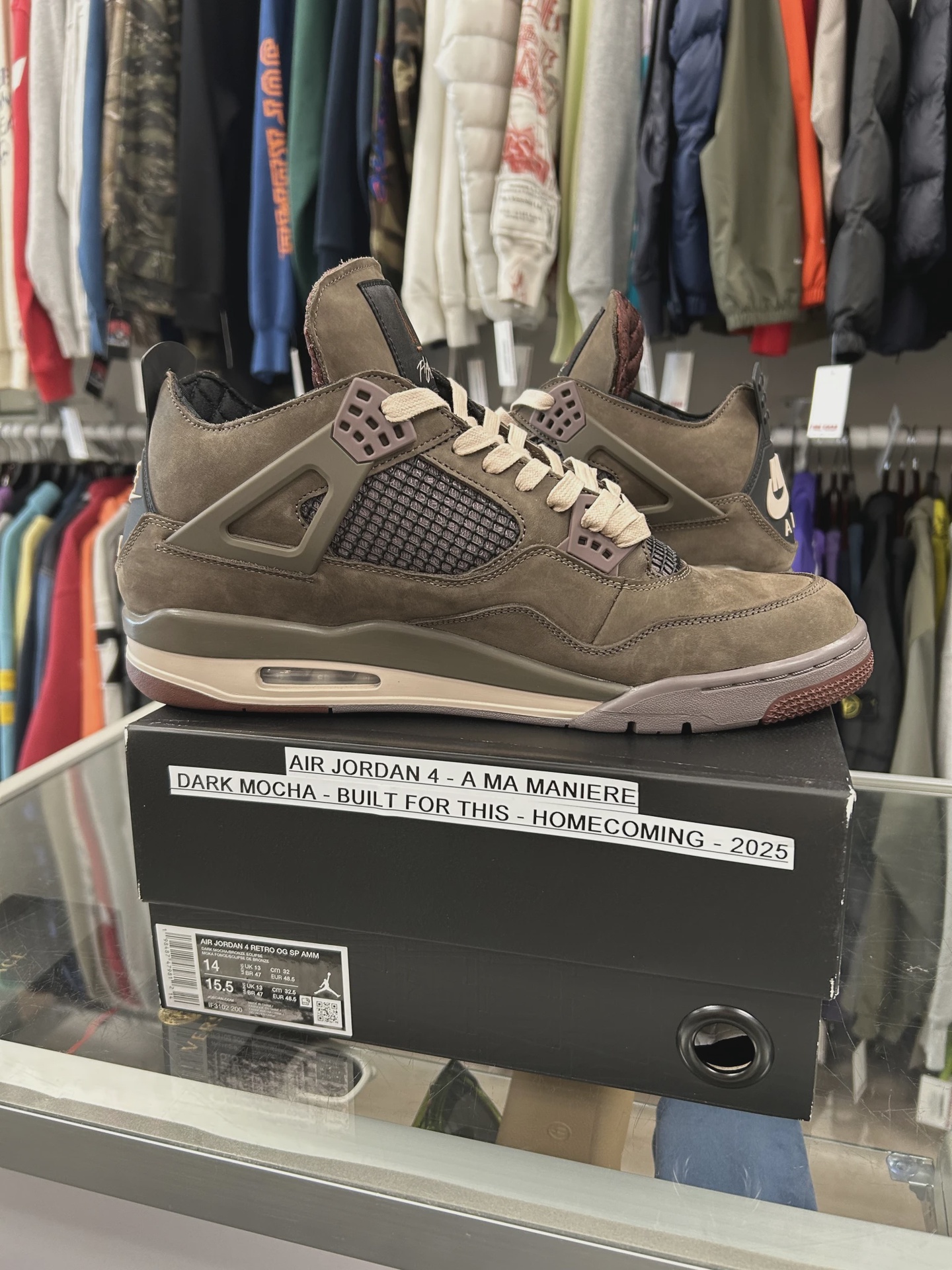 Jordan 4 Retro SP A Ma Maniére Dark Mocha • Pre-Owned [4702] 4