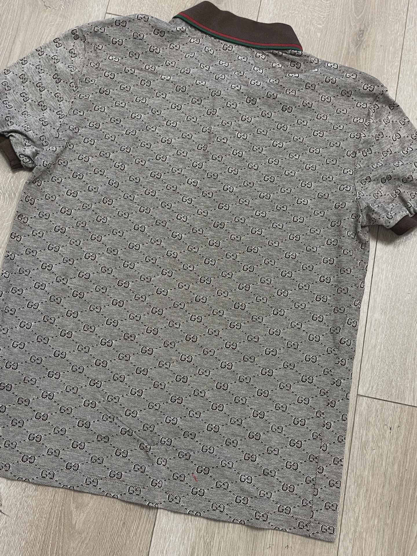 Gucci GG Monogram Cotton Jacquard Polo Shirt • Pre-Owned [9081] 2