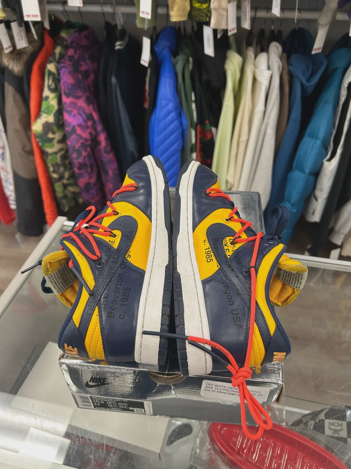 Nike Dunk Low Off-White University Gold • Brand New [9744] - photo 4