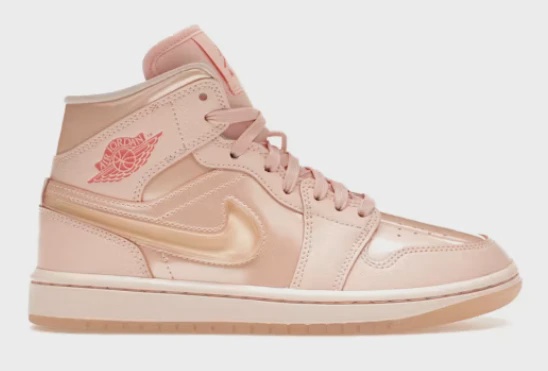 Jordan 1 Mid Patent Valentine's Day (W) • Brand New [1157]