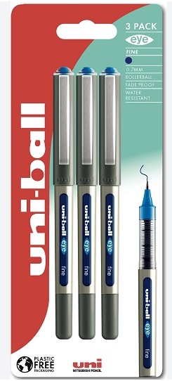 Mitsubishi - uni-ball EYE Fine UB-157 3pc Blister