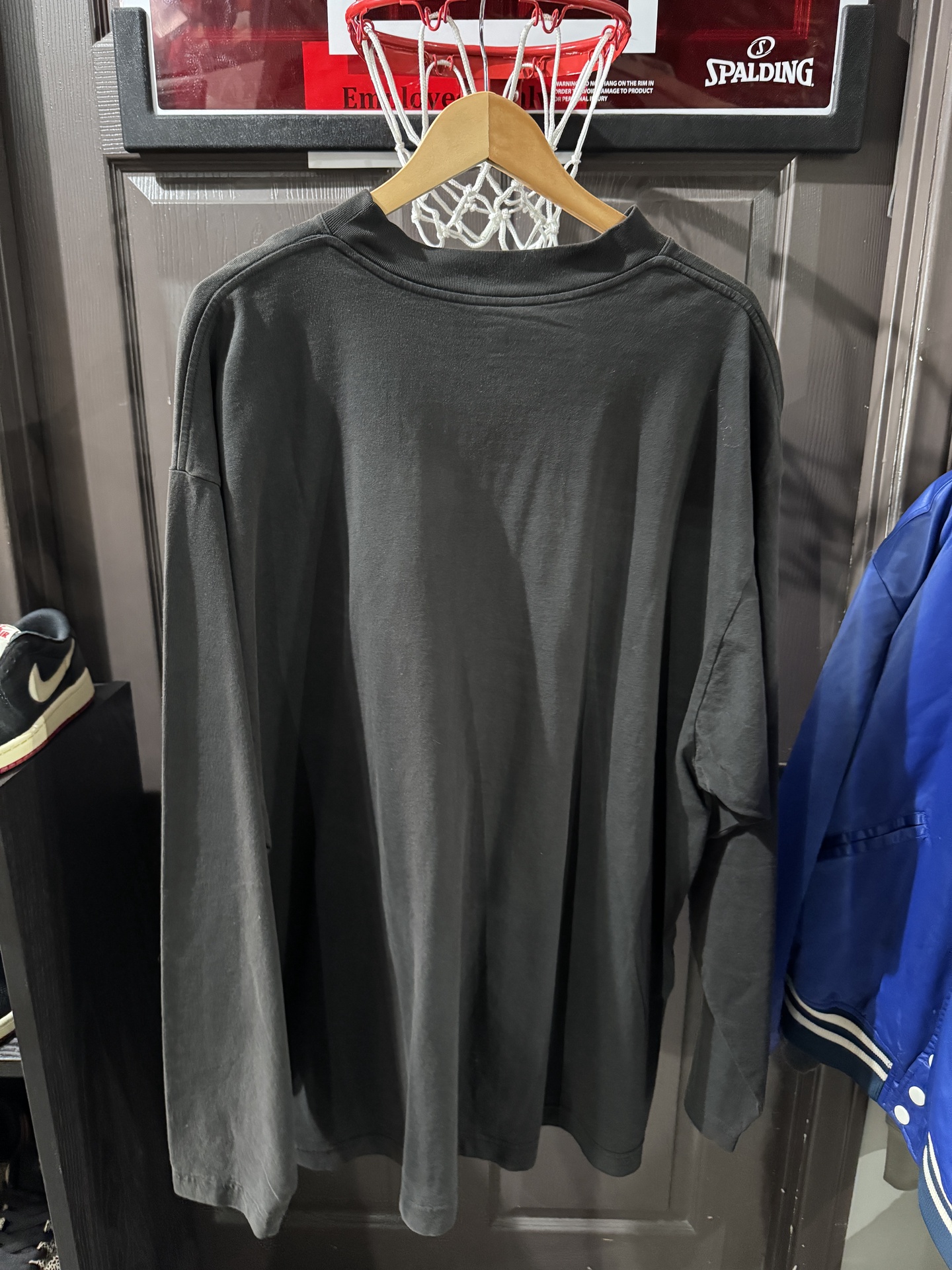 Yeezy Gap Logo Long Sleeve Black 2