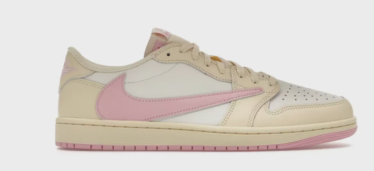 Jordan Jordan 1 Retro Low OG SP Travis Scott Shy Pink - Size US M 10.5