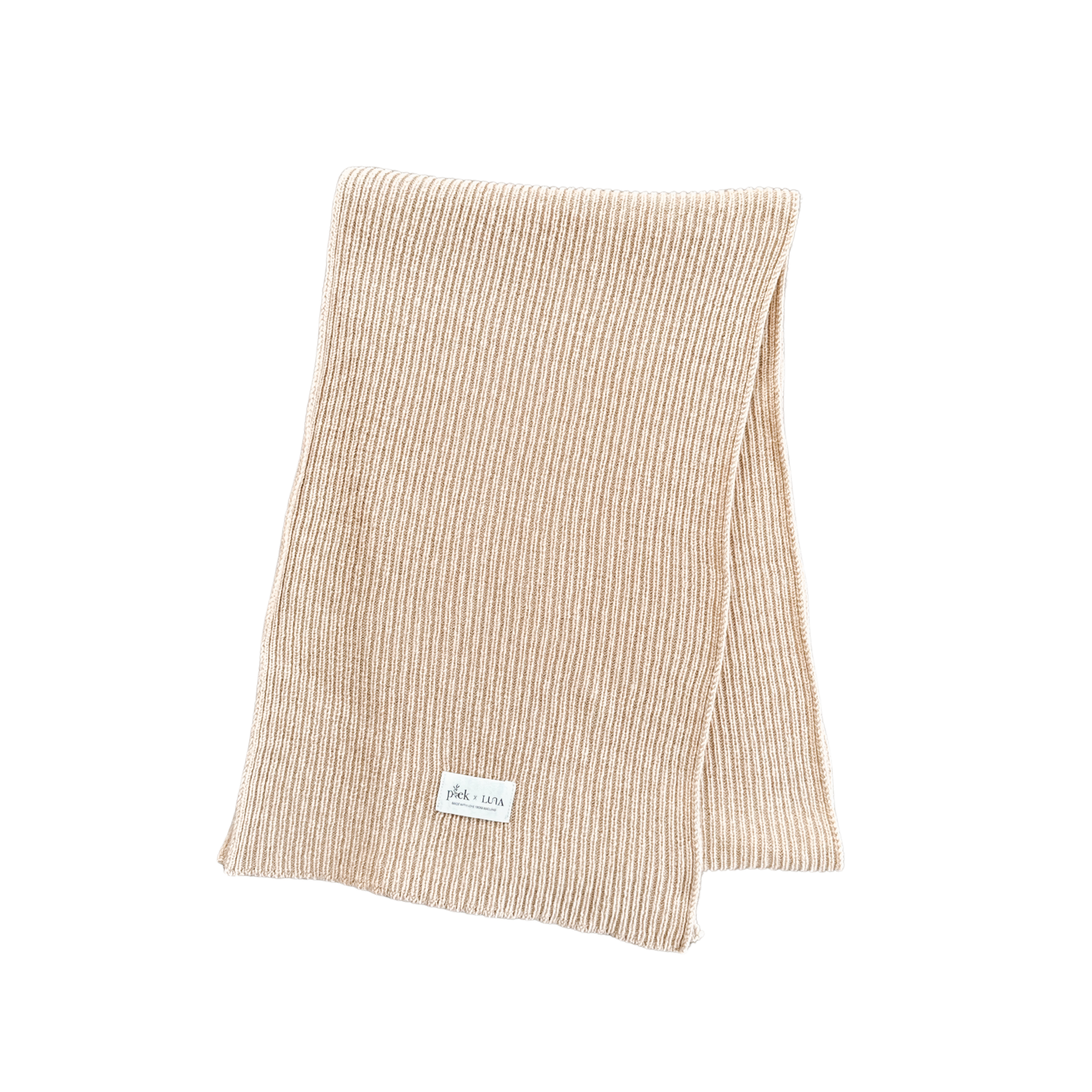 Merinowol Sjaal - Dune Beige — foto 1