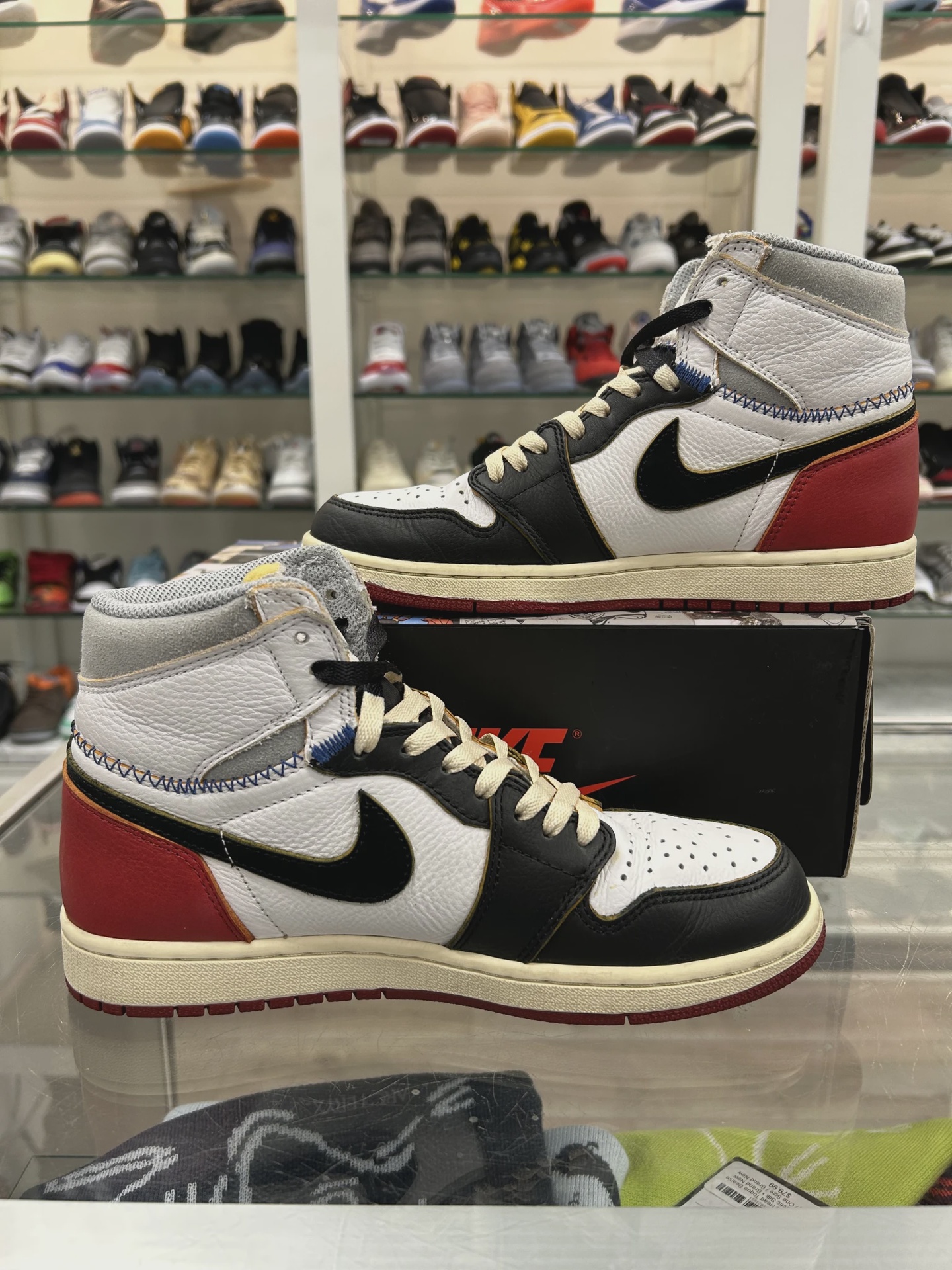 Air Jordan 1 Retro High Union Los Angeles Black Toe • Pre-Owned [0514] - photo 7