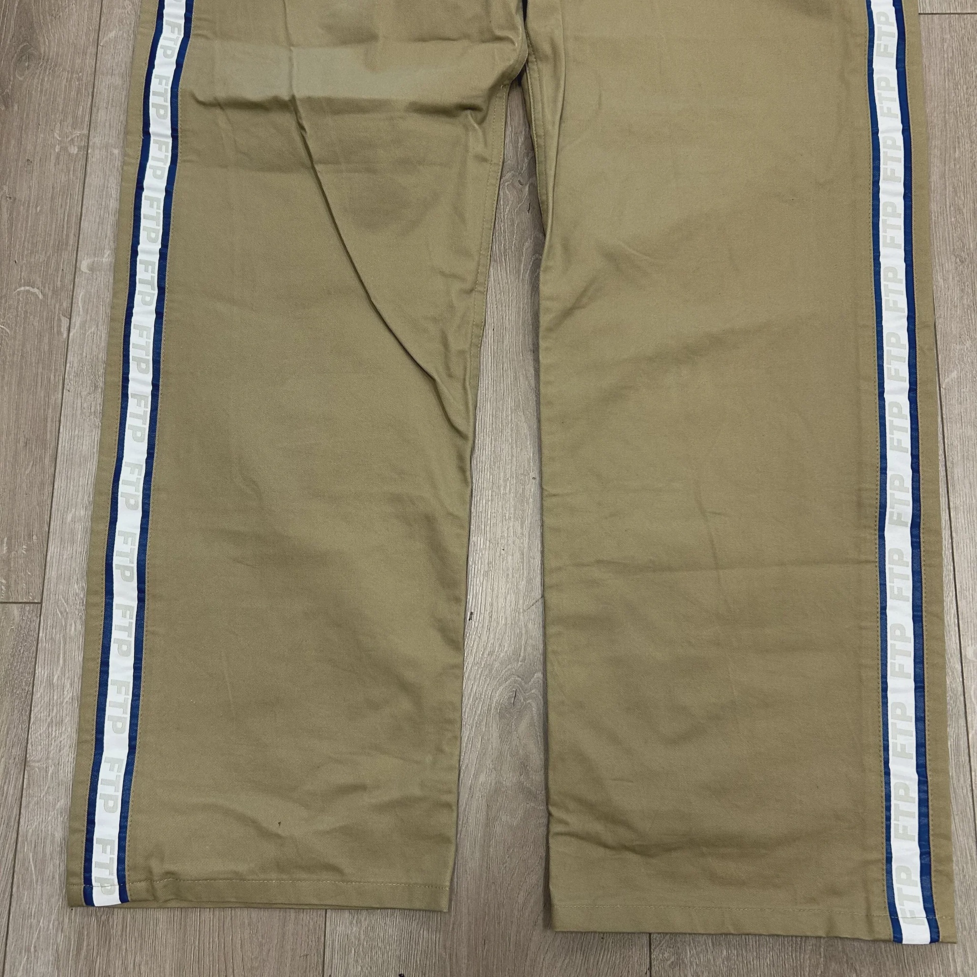 Fuck The Population (FTP) Gray/Blue Logo Tape Work Pants  • Pre-Owned [9047] - photo 3