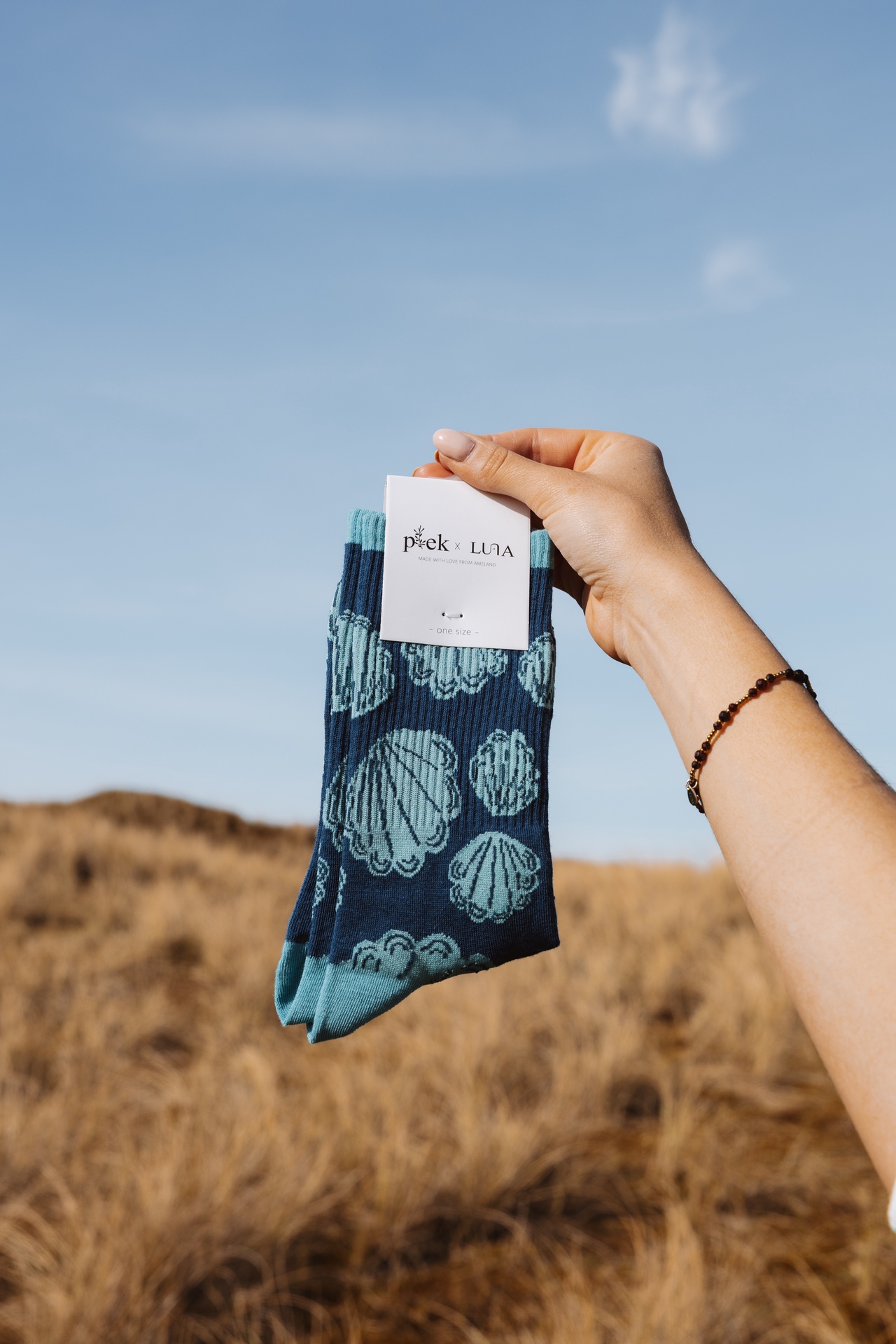 Luna Socks – Blue Shell