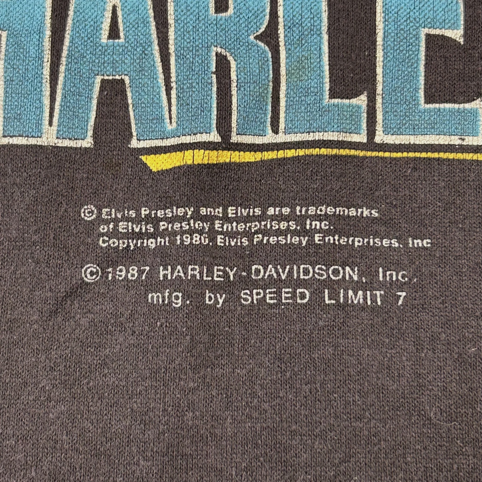 Vintage 1987 Harley Davidson Elvis Presley Tee  • Pre-Owned [2052] - photo 3
