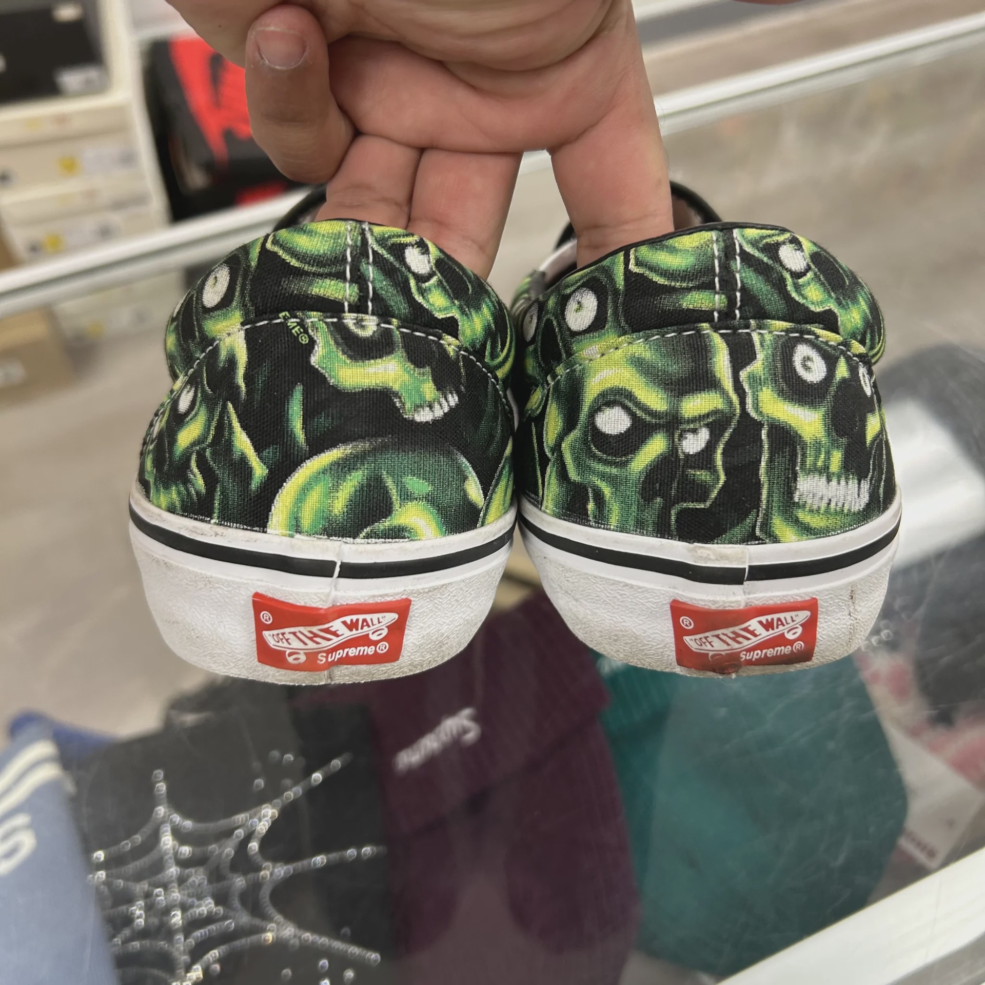 Supreme x Vans Slip-On "Skull Pile" NO BOX • Pre-Owned [9182] - photo 3