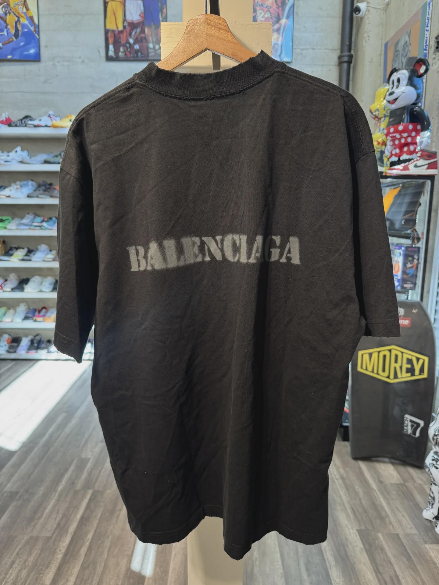 Balenciaga Stencil Type T Shirt Black M • Brand New [7064] - photo 2