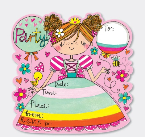 Rachel Ellen - Die Cut Social Stationery - Party Invitations 8 Pack