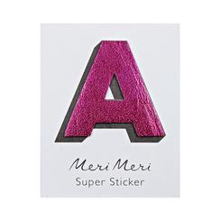 LEATHERETTE ALPHABET STICKERS