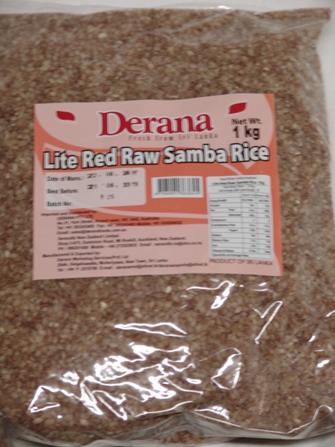 Derana Lite Red Raw Samba Rice 1kg