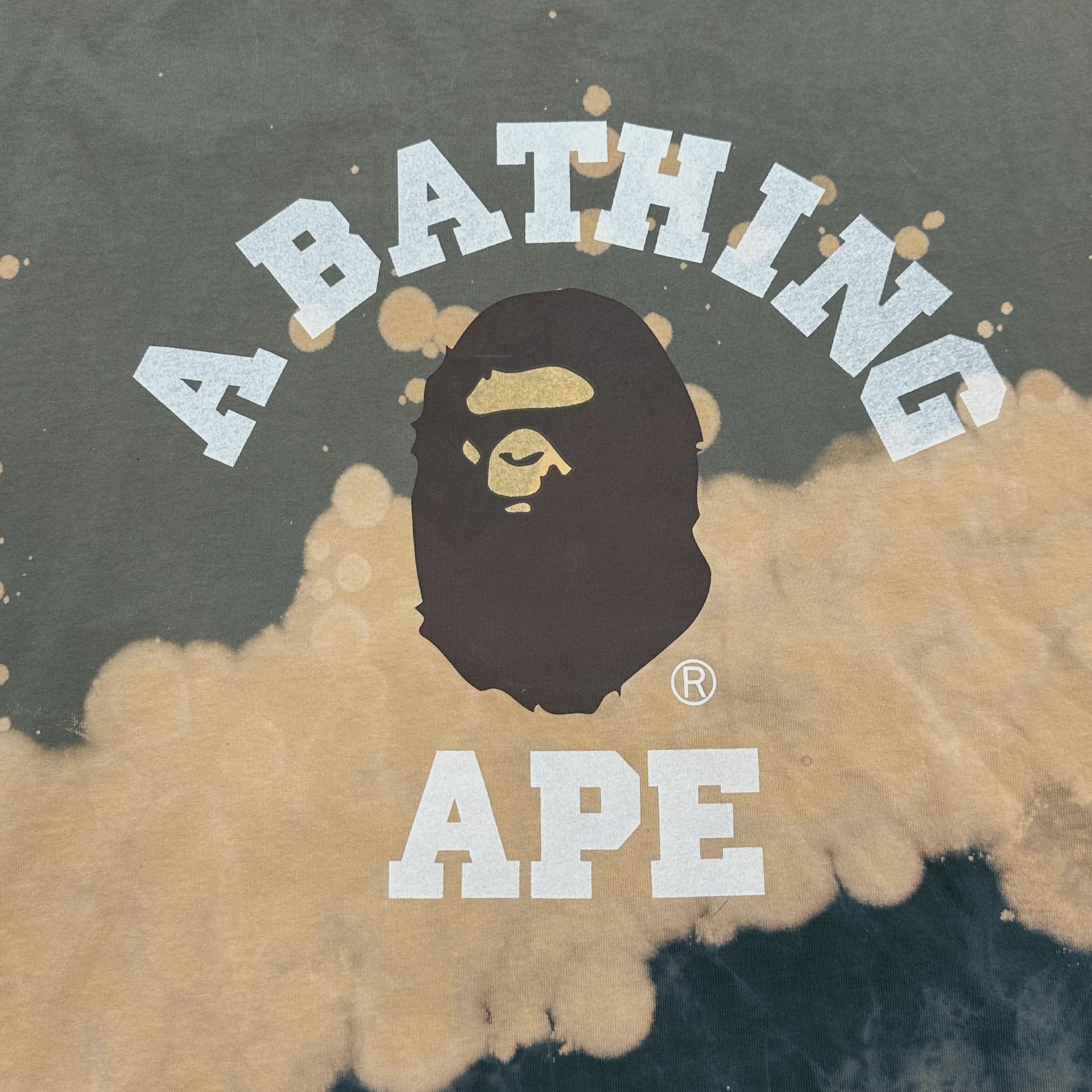 A Bathing Ape (BAPE) Tie-Dye College Relaxed Fit Tee • Pre-Owned [0711] - photo 10