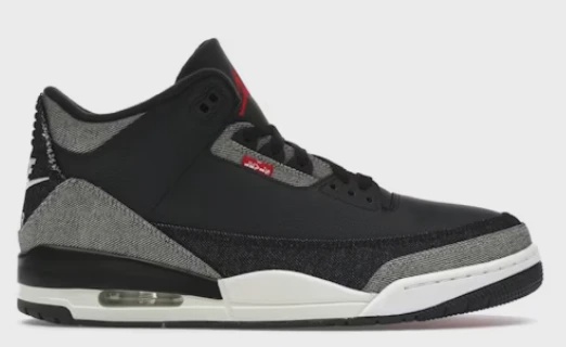 Air Jordan 3 Retro Levi’s Black • Brand New [9898]