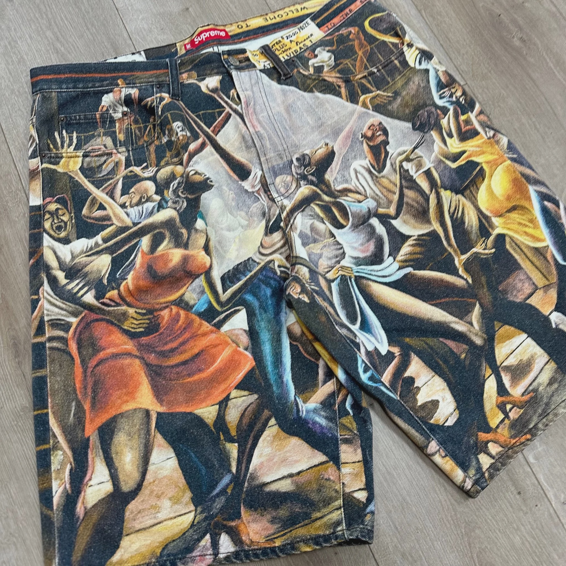 Supreme/Ernie Barnes Baggy Denim Short 'Dance' • Pre-Owned [3030] - photo 8