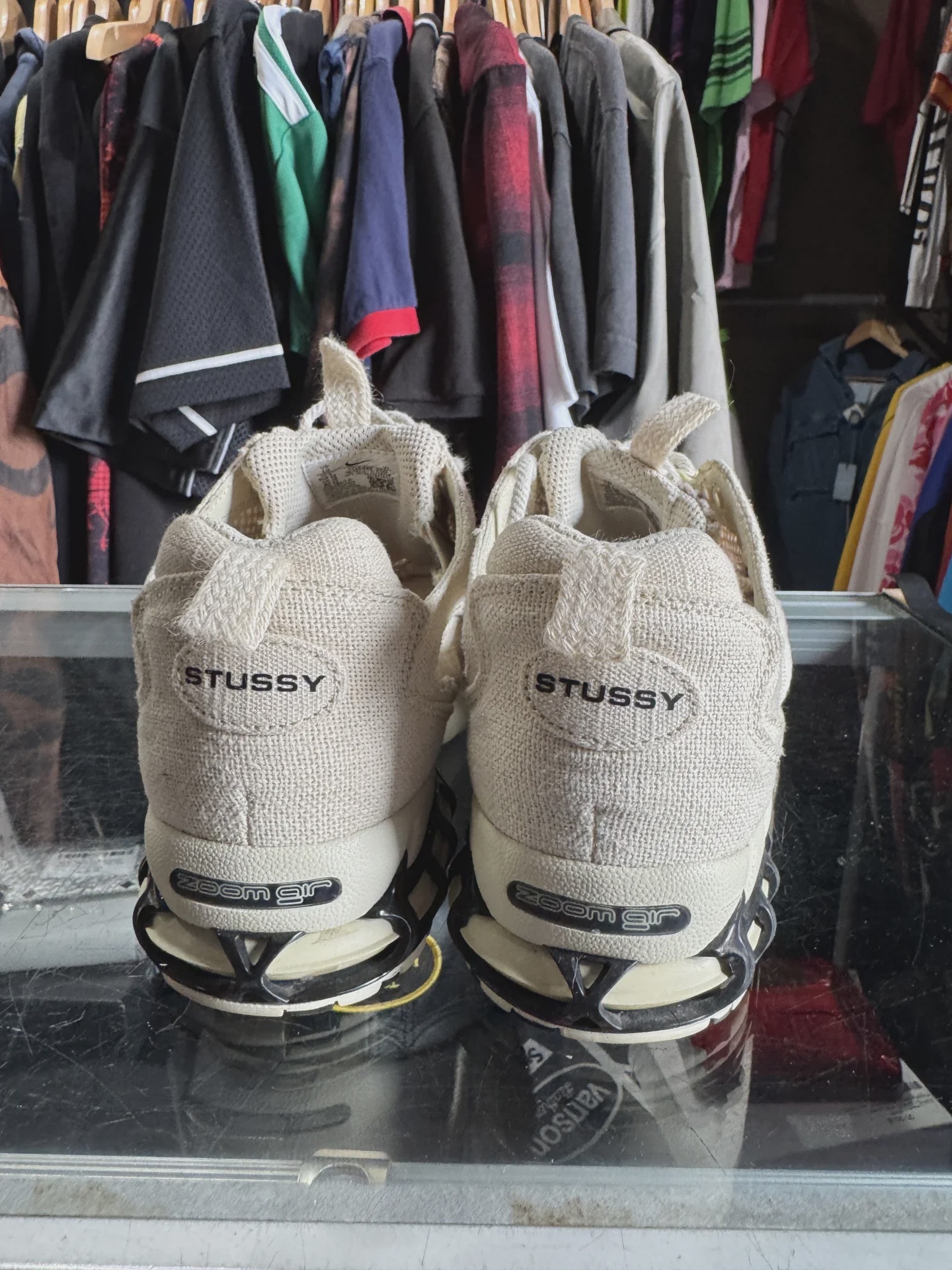 Nike Air Zoom Spiridon Cage 2 Stussy Fossil • Pre-Owned [4903] - photo 4