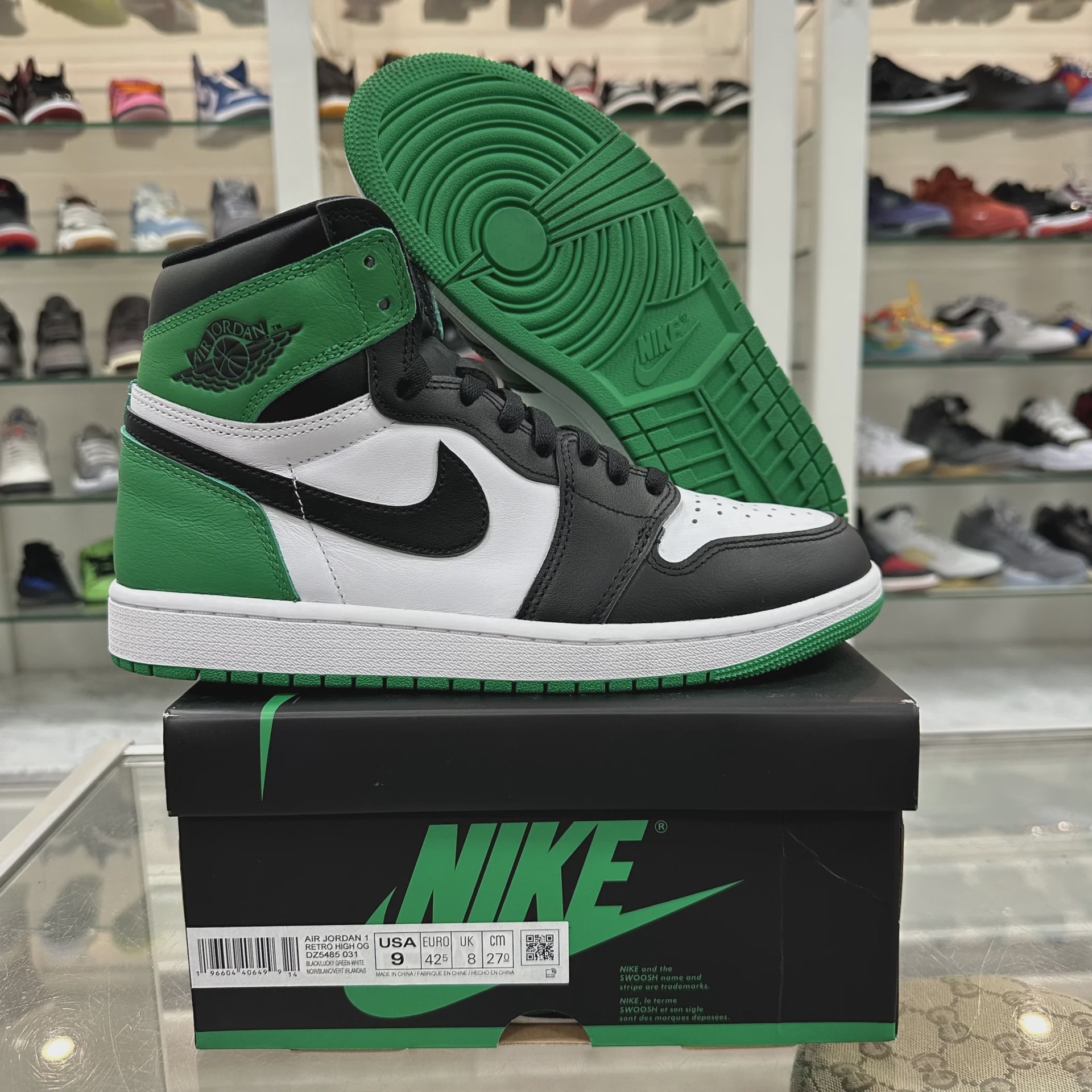 Air Jordan 1 Retro High Original Lucky Green • Pre-Owned [6348] - photo 1
