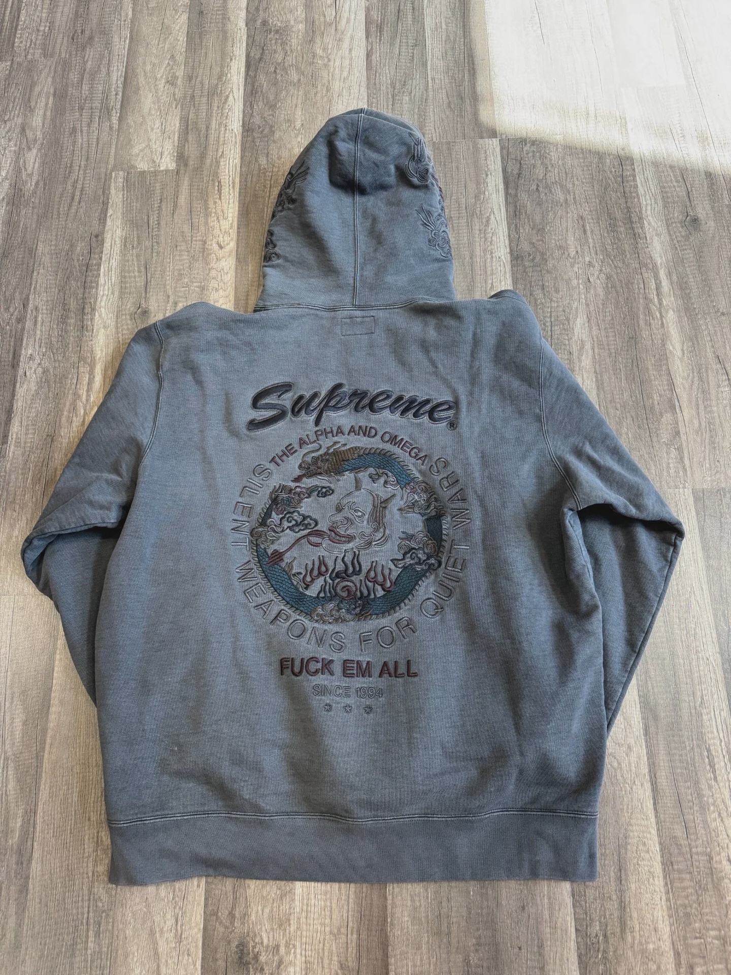 Supreme Dragon Overdyed Hooded Sweatshirt XL • Pre-Owned [2713] - photo 2