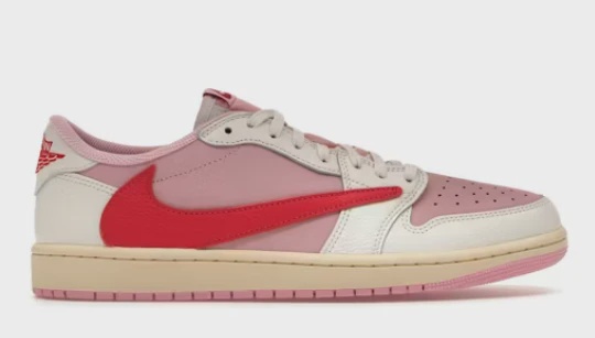 Jordan Air Jordan 1 Retro Low Original SP Travis Scott Sail Tropical Pink - Size US M 8