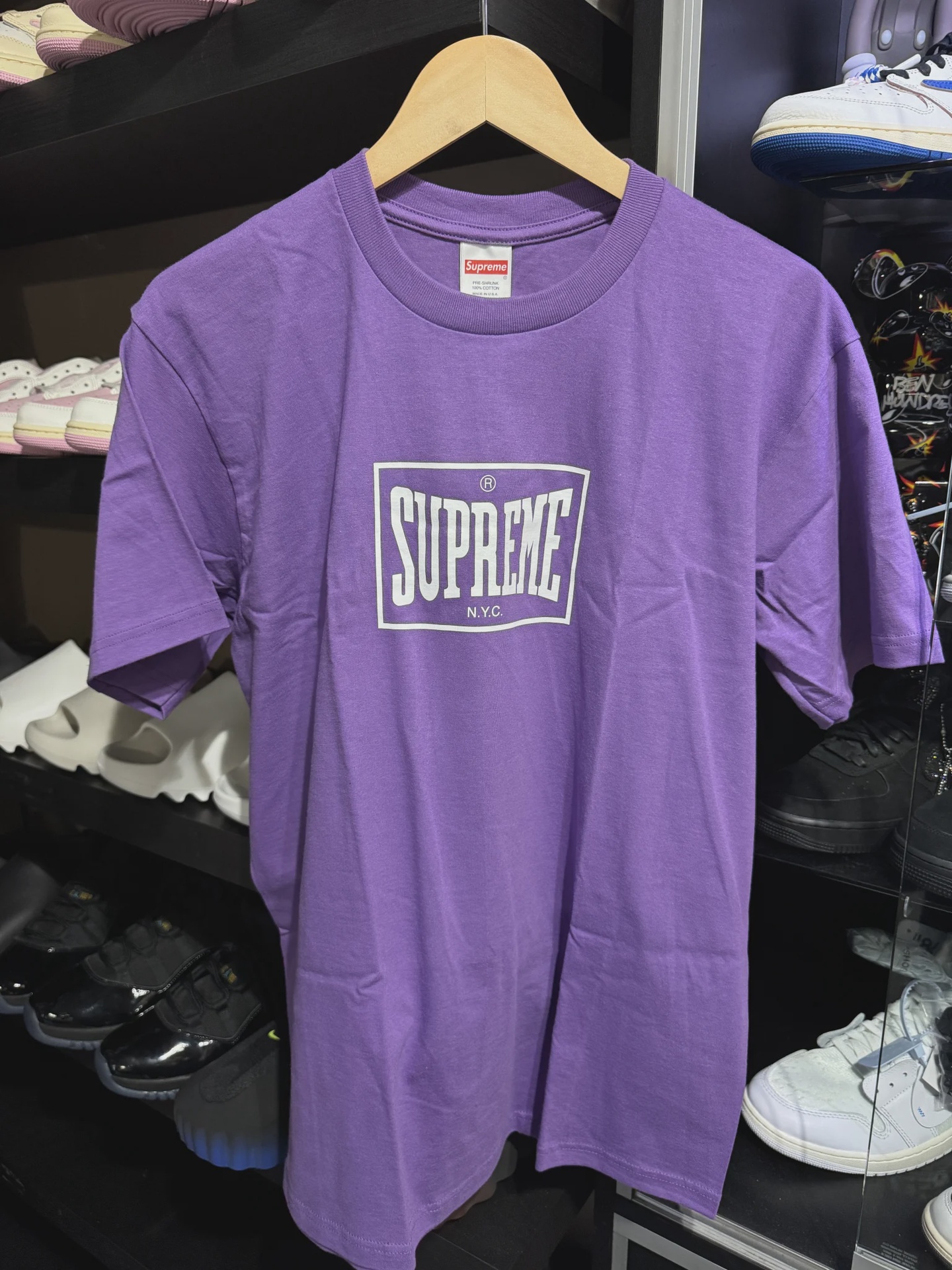 Supreme Purple Tee M • Brand New [6376]