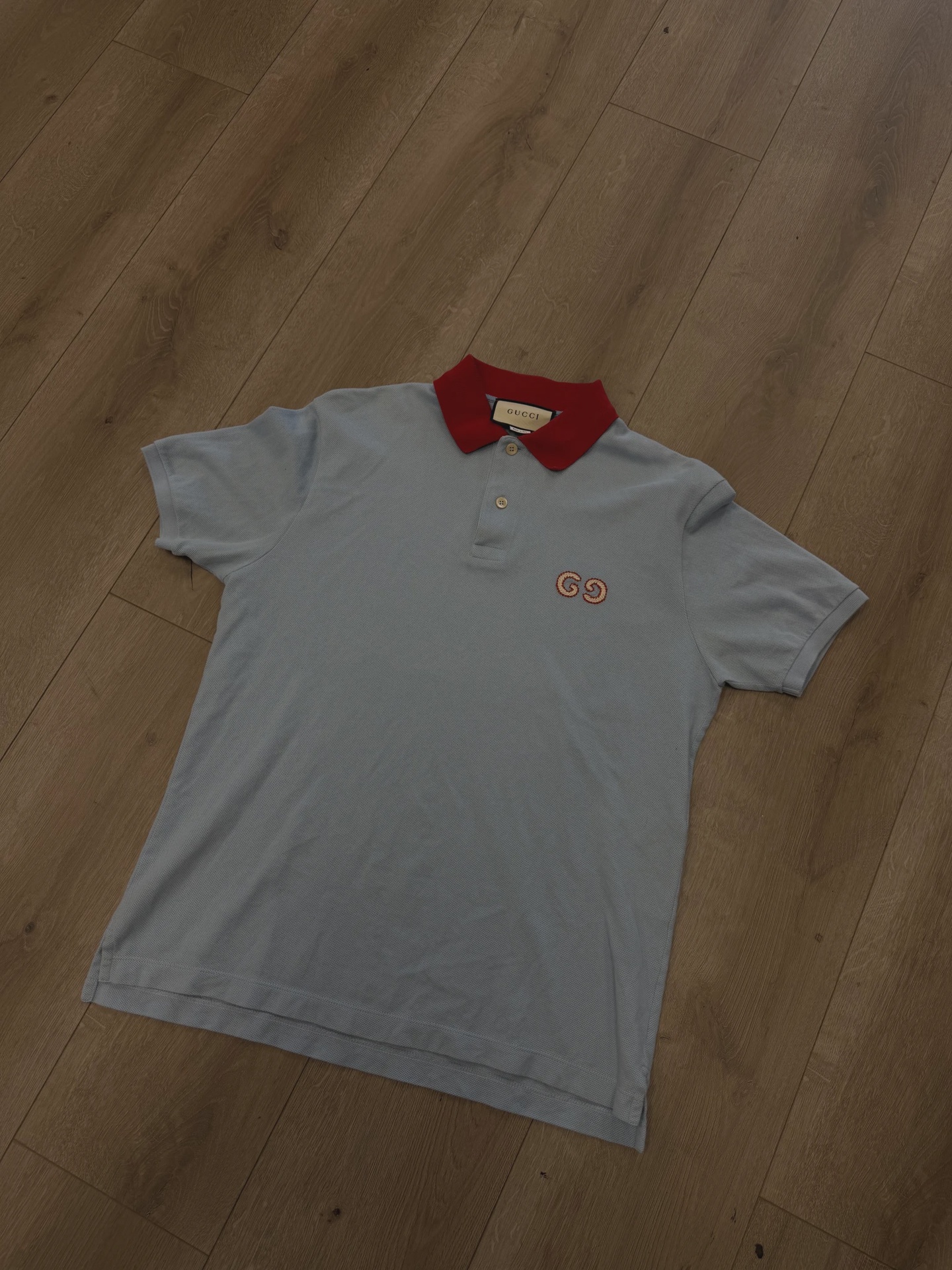 Gucci blue polo • Pre-Owned [4782]