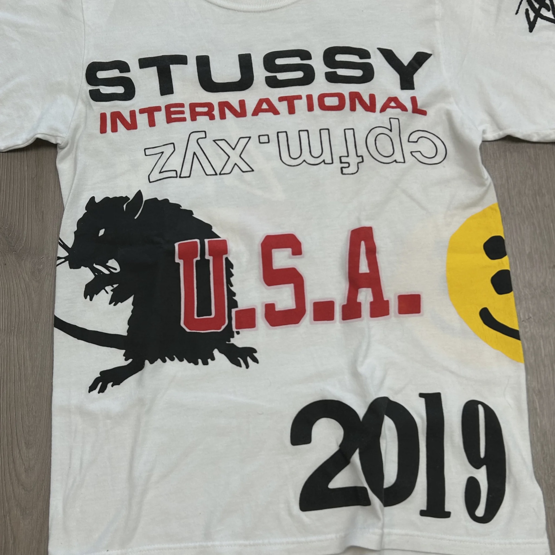 Stussy x Cactus Plant Flea Market USA 2019 Tee 'White' • Pre-Owned [1550] - photo 2