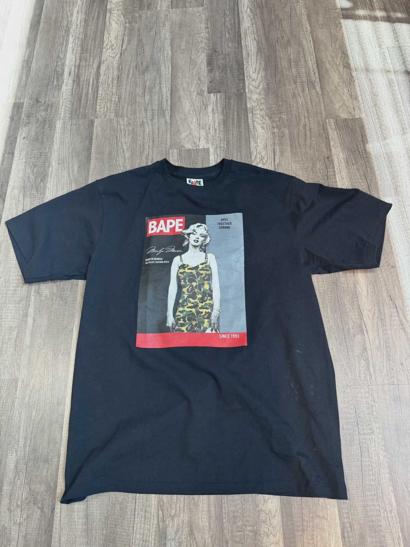 BAPE A Bathing Ape x Marilyn Monroe Magazine Tee XL • Brand New [8367]