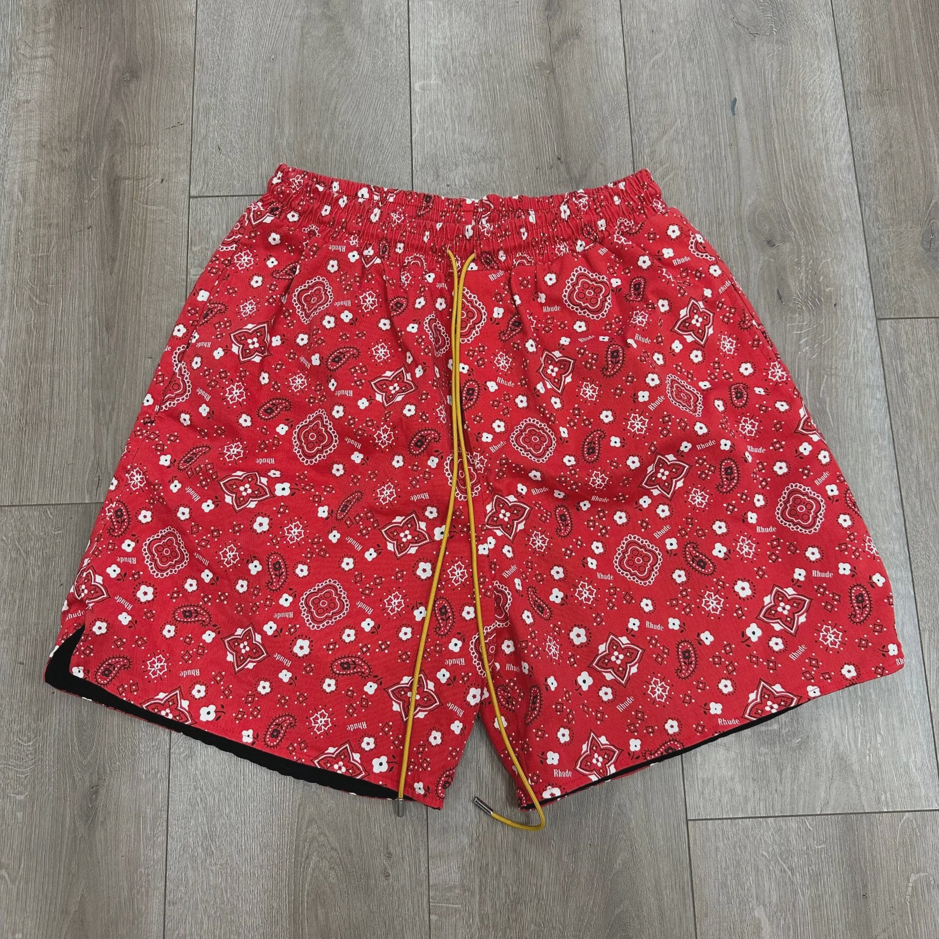 Rhude Rhude Red Bandana Shorts - Size L