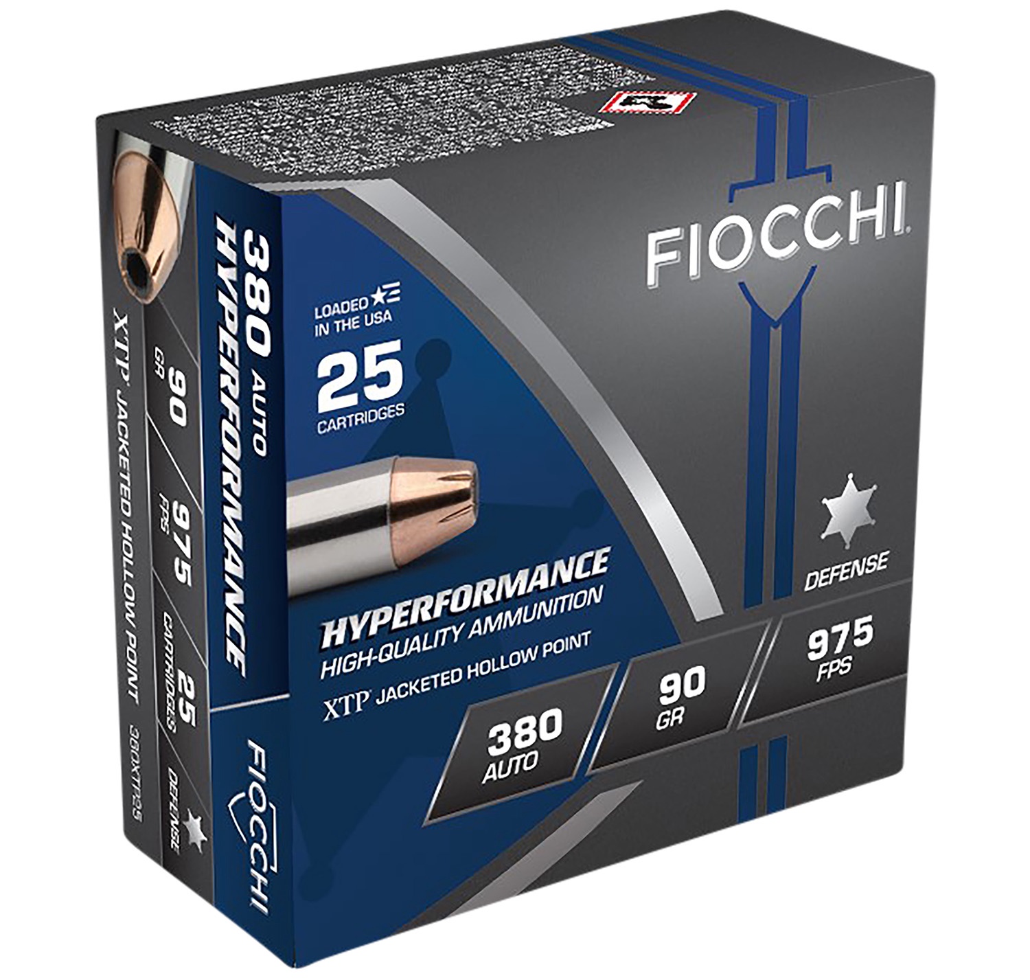 Fiocchi 380 Auto 90 Grain JHP