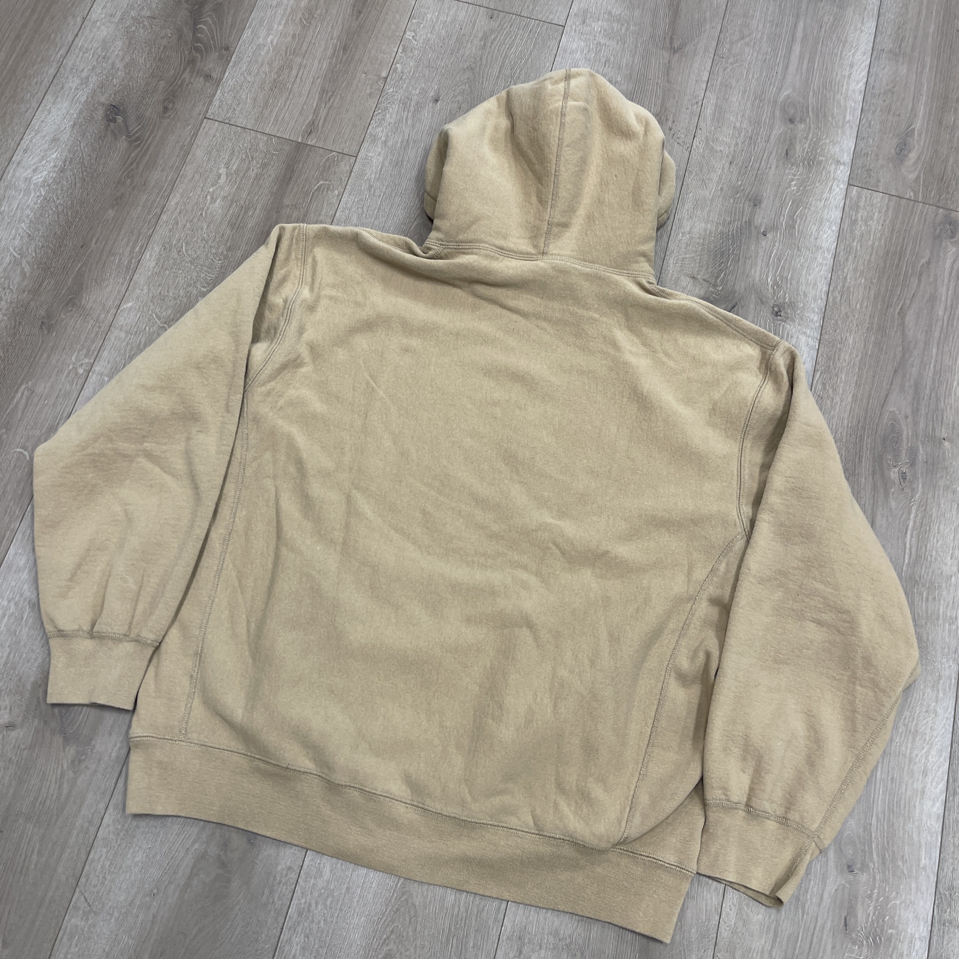 Supreme Reverse Hooded Sweatshirt Dark Tan - Pre-Owned 3