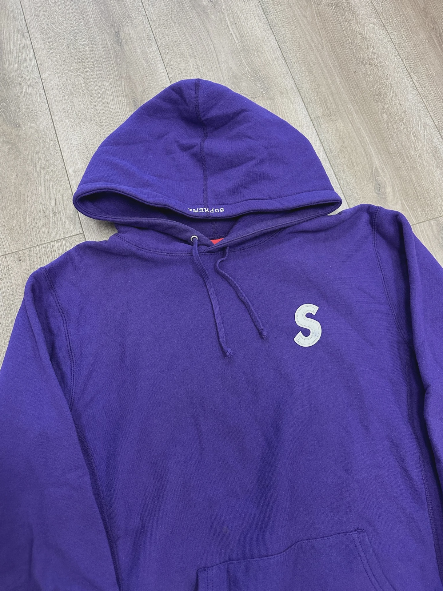 Supreme 3M Reflective S Logo Hoodie Purple  • Pre-Owned [1210] 2