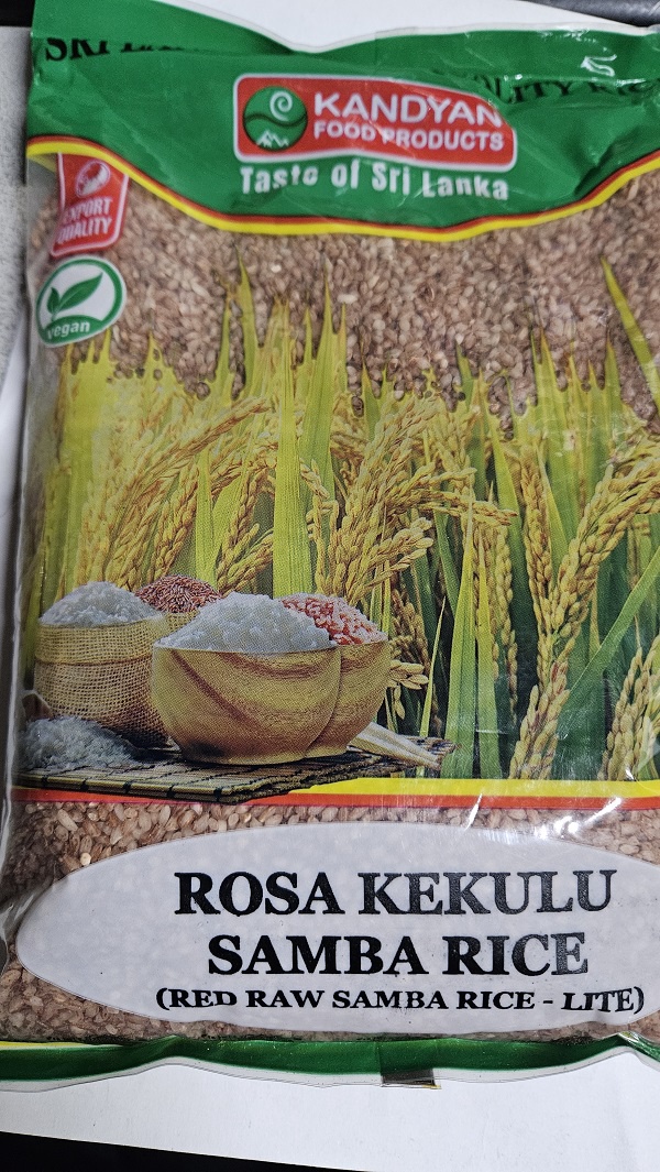 Kandiyan Rosa Kekulu Samba Rice 1kg