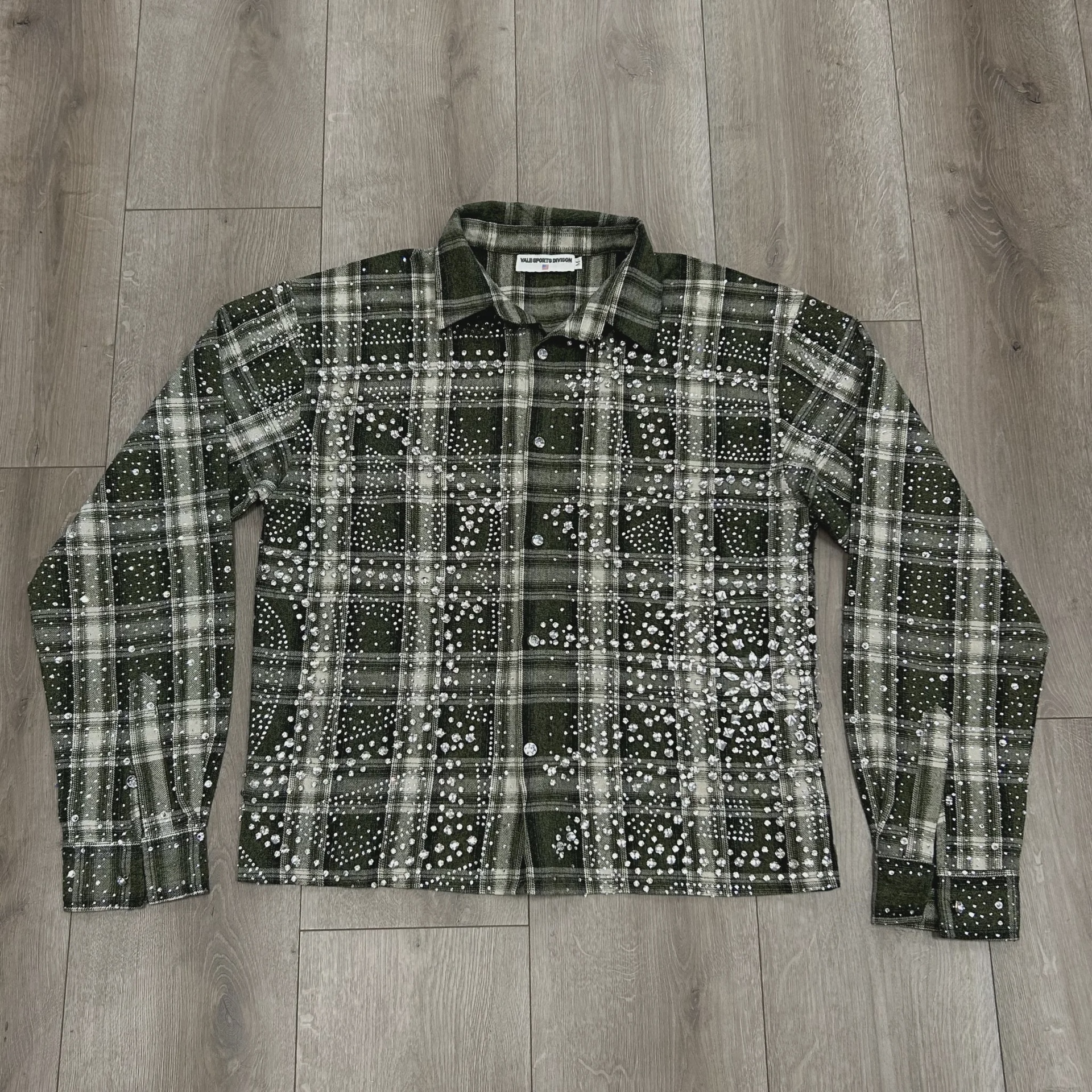 Vale Forever "Campfire" Rhinestone Flannel Shirt • Pre-Owned [9452] - photo 1