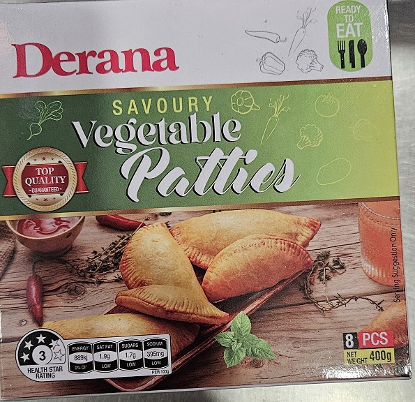 Derana Sav Patties Veg 400g
