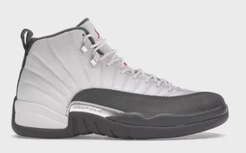 Jordan Air Jordan 12 Retro White Dark Grey - Size US M 10.5
