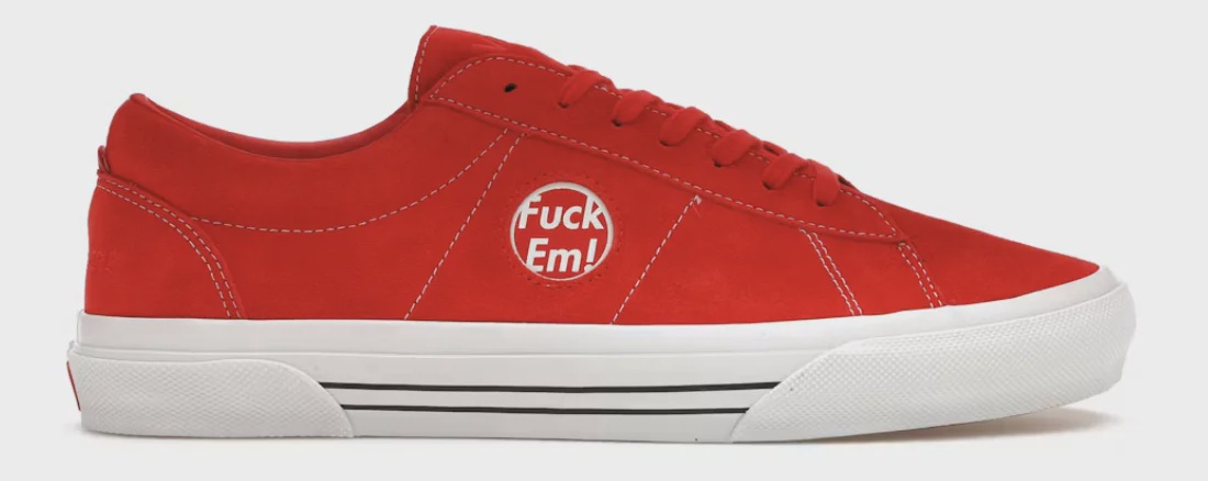 Vans Vans Sid Supreme Fuck Em Red - Size US M 12