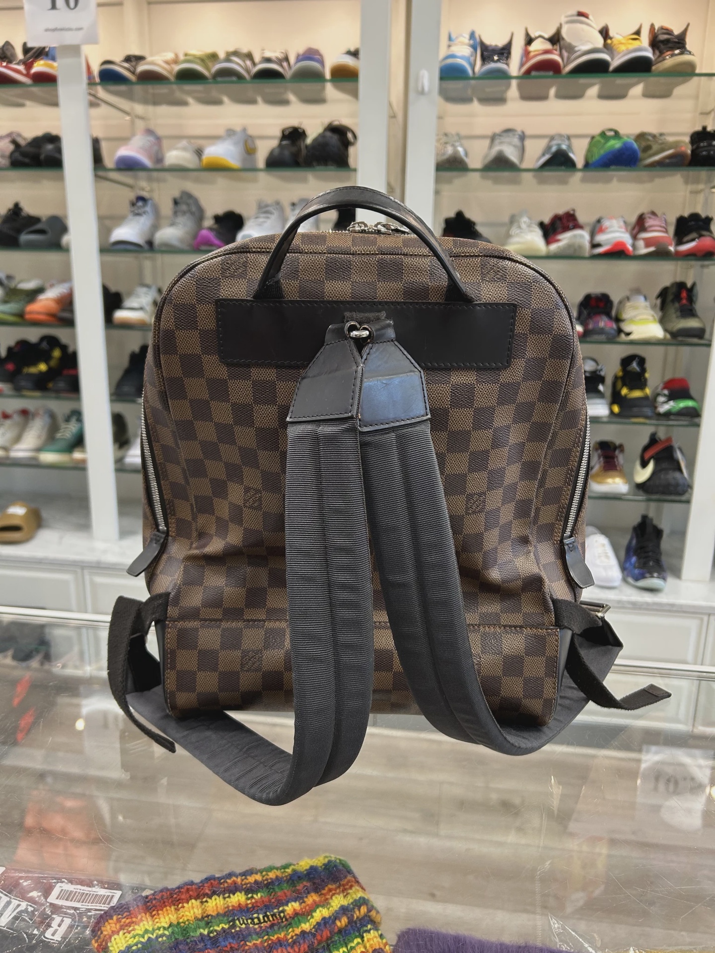 Louis Vuitton Damier Ebene Jake Backpack • Pre-Owned [5085] 4